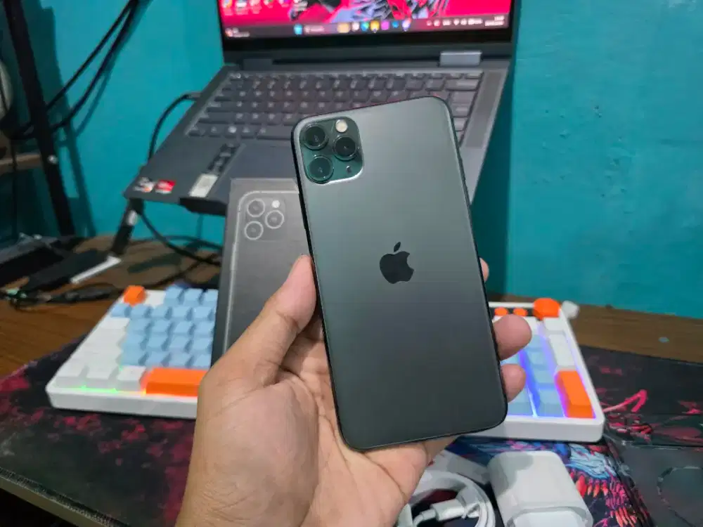 Iphone 11 Pro Max 512Gb Mulus95% Fullset Ex.inter BisaTt