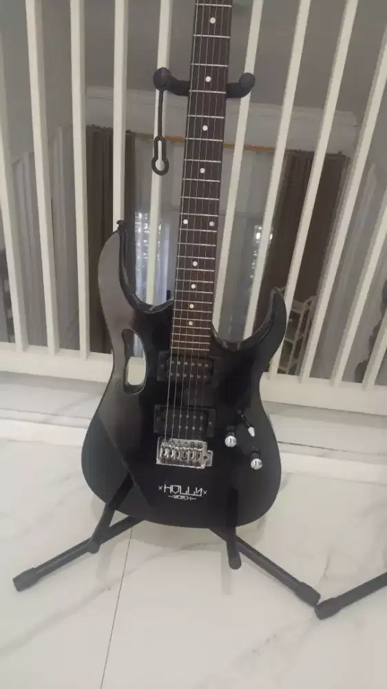 Gitar listrik Ibanez Jem seri ful senar suara bagus mulus pemakaian
