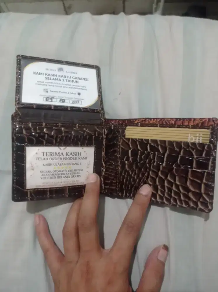 dompet kulit buaya asli