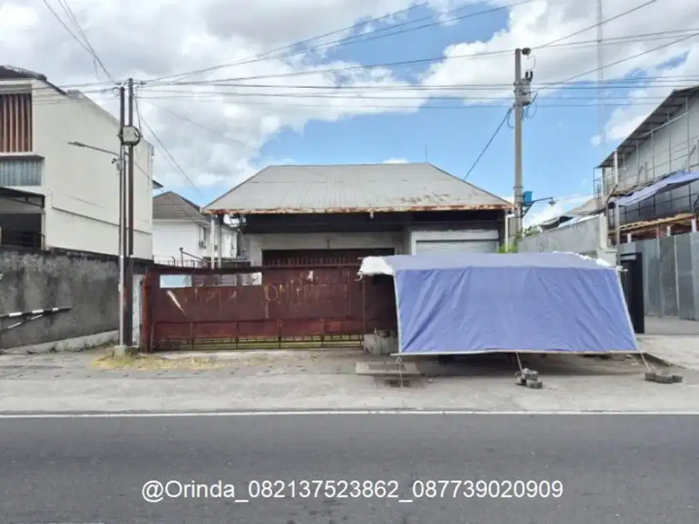 LT 598 LB255 LD10 TEPI JALAN DI NITIKAN SOROSUTAN GUDANG GEDUNG RUMAH TANAH UMBULHARJO KOTA JOGJA DEKAT TAMANSISWA, XT SQUARE, MALIOBORO, WIROSABAN