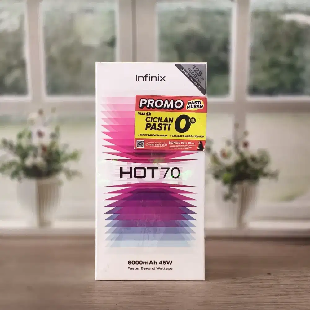 Infinix hot 70 ram 8+8/128 ,bisa tanpa dp