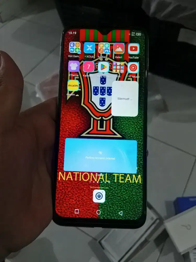 Di jual hp Infinix hot 10 play ram 3/32