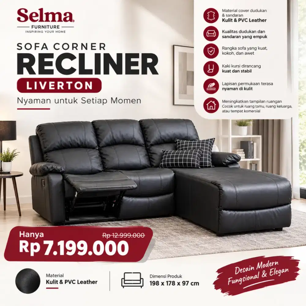 Sofa Recliner Sofa Sudut Santai
