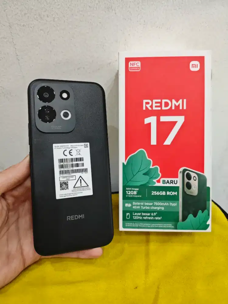 Xiaomi Redmi 17 6/256 Baru, Cuma Open Box, Garansi Resmi Panjang