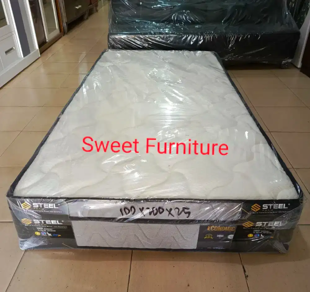 Kasur busa tebal 25cm steel economic uk 120x200cm