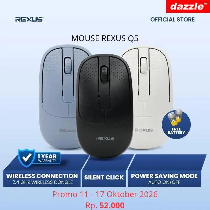 Mouse Rexus Q5 white