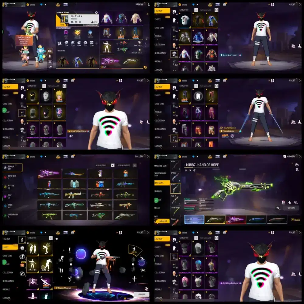 JUAL AKUN FREE FIREE AMAN TERPERCAYA YANG MINAT CHET