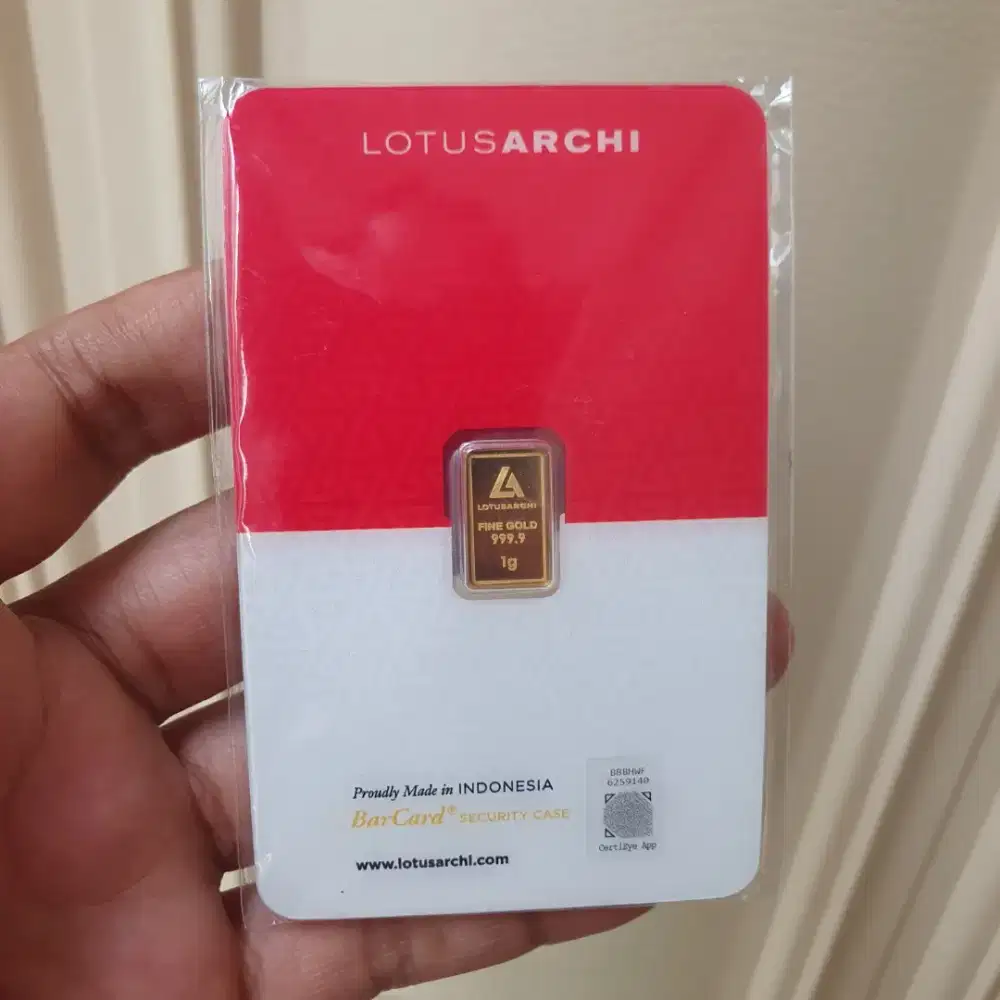 Emas Logam Mulia Lotus Archi 1 gram certieye