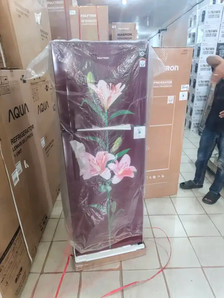 KULKAS 2 PINTU POLYTRON PROMO KREDIT BUNGA RINGAN
