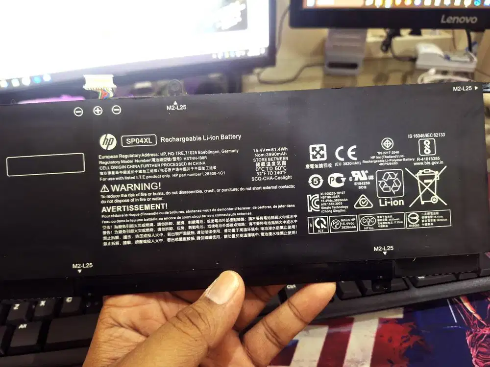 Baterai HP Spectre X360 13-AP000 13-T SP04XL HSTNN-IB8R TPN-Q185 Q203