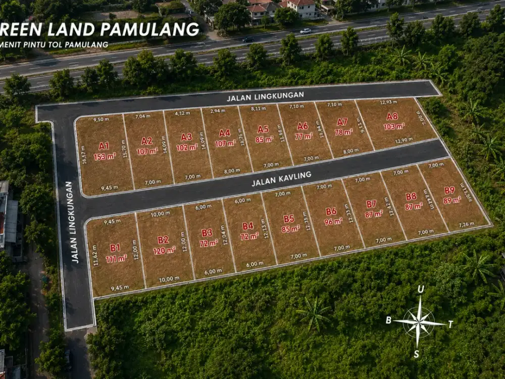 Dekat RSUD Tangsel & Permata Pamulang, Tanah Kavling Sisa 3 Unit