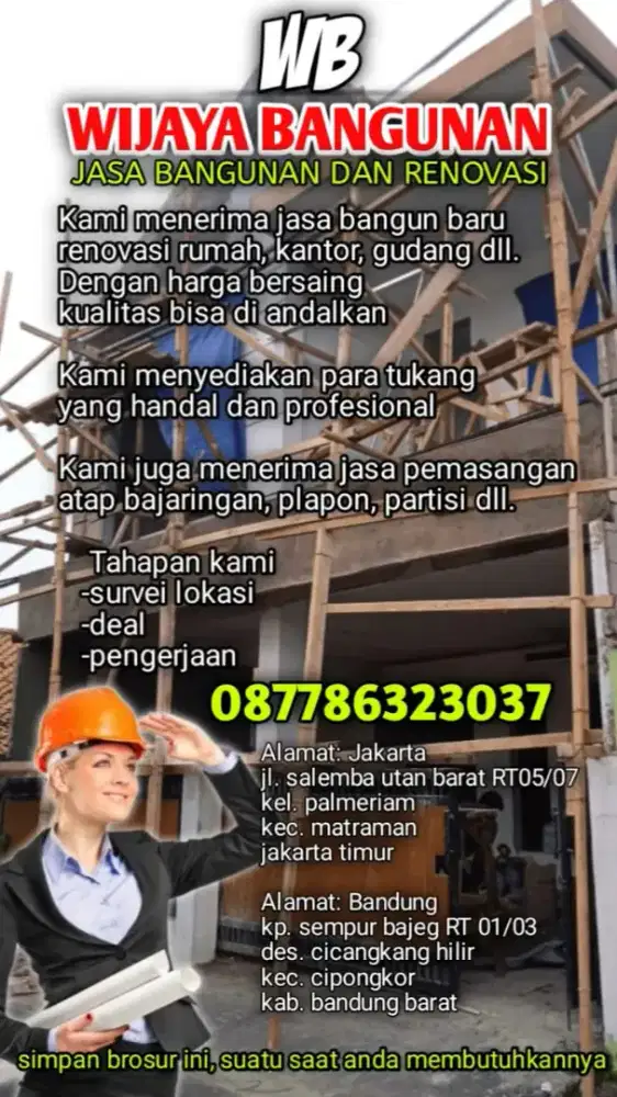 Cari kerja proyek borongan atau harian