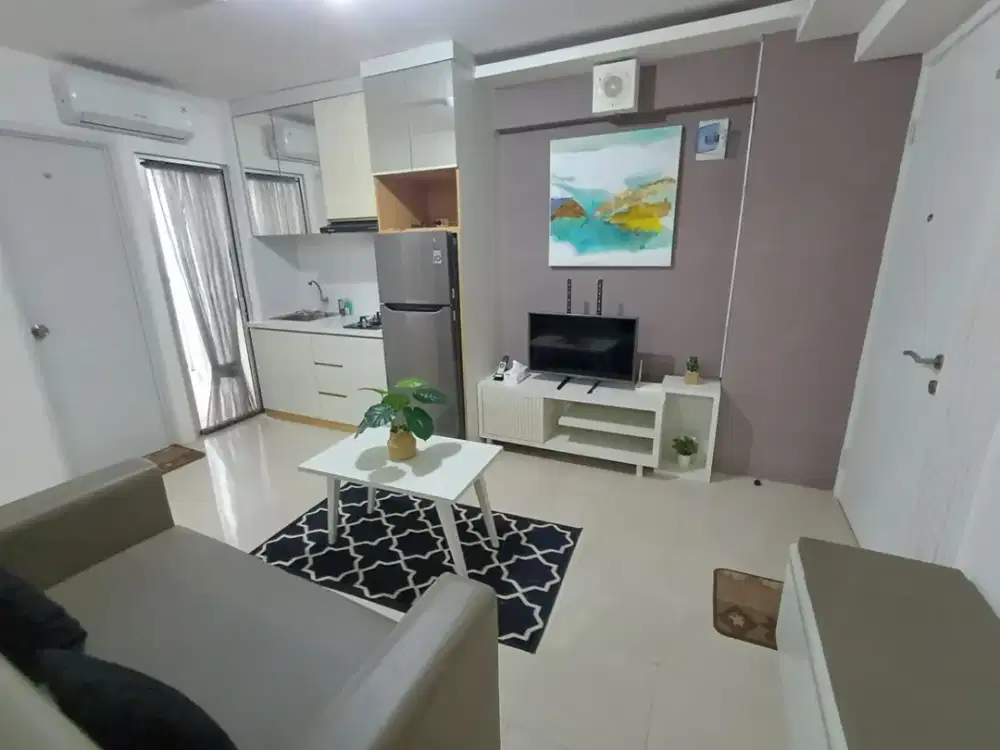 Sewa Apartemen Murah Bassura City - 2BR Hoek Fully Furnished - Tower Heliconia