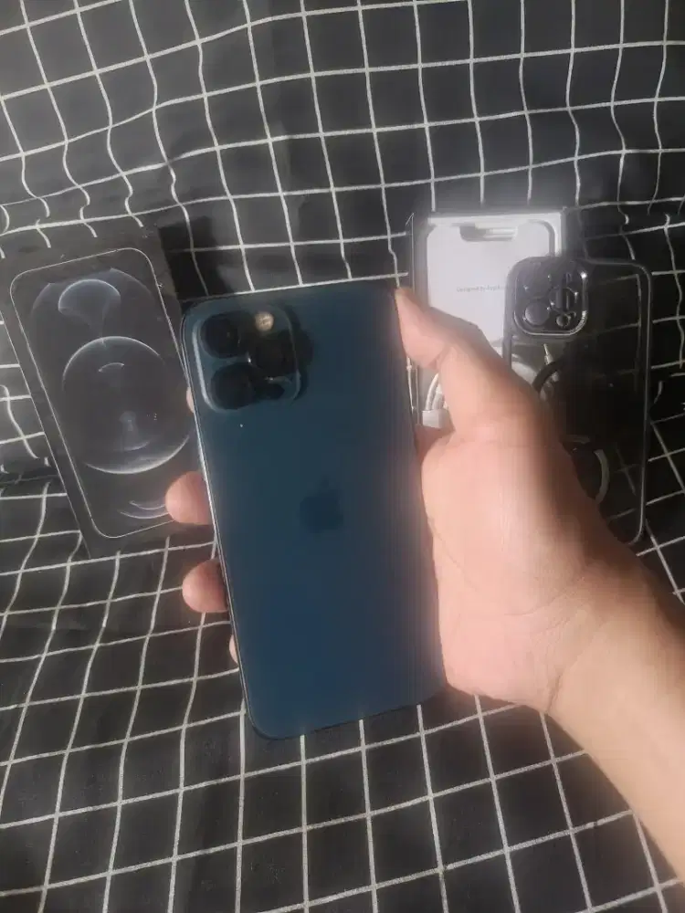 IPHONE 12 PRO MAX 128GB PACIFIC BLUE INTER MINUS LCD BRCAK LINE HBSRVC