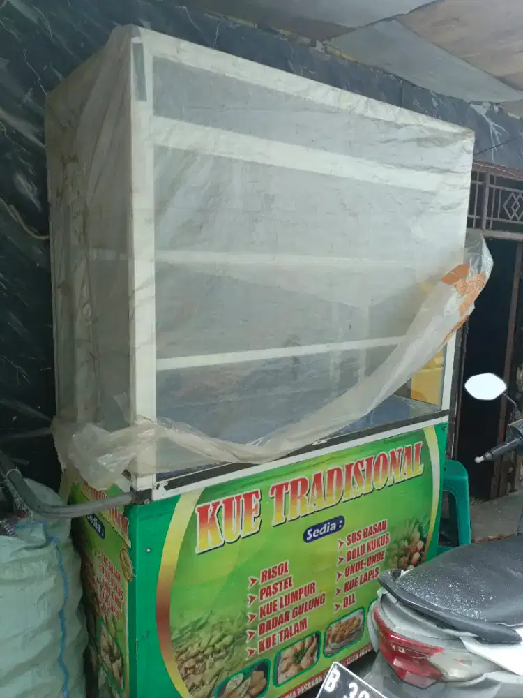 Jual grobak Kaca