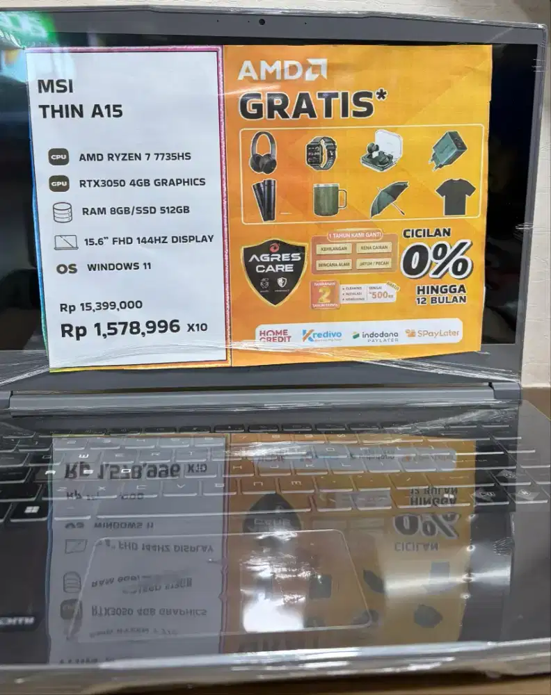 Laptop Msi Thin A15 Promo Cicilan Ringan Free 2x Angsuran