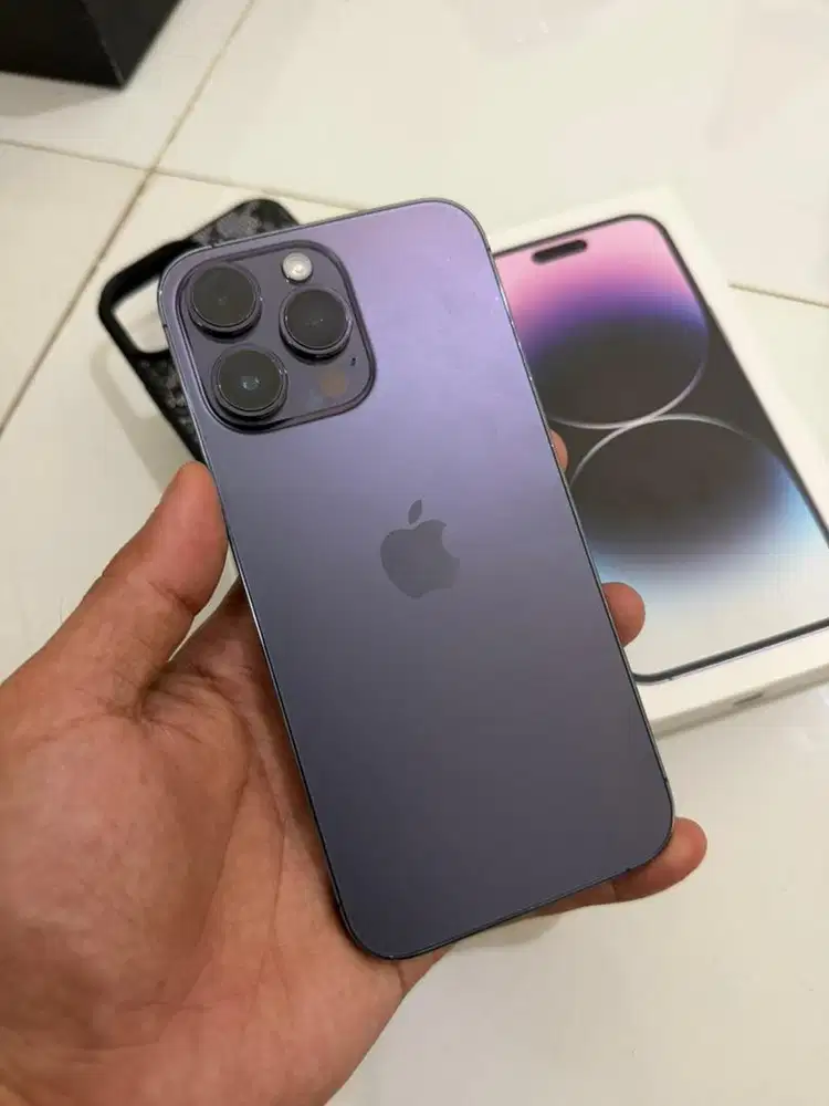 Iphone 14 pro max 128gb iBox purple bh 78% ori mulus no minus