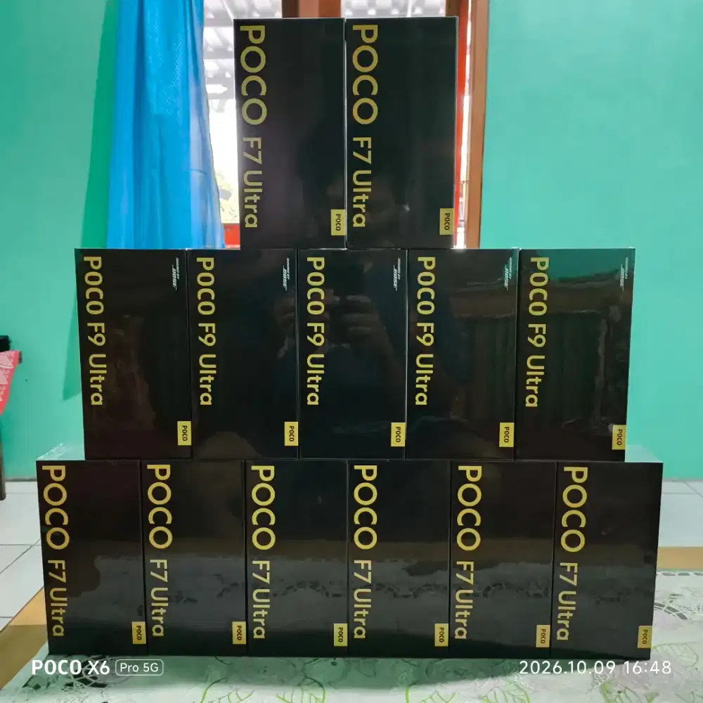 Poco f9 ultra 16/512 poco f7 ultra 16/512 12/256 baru dan segel murah