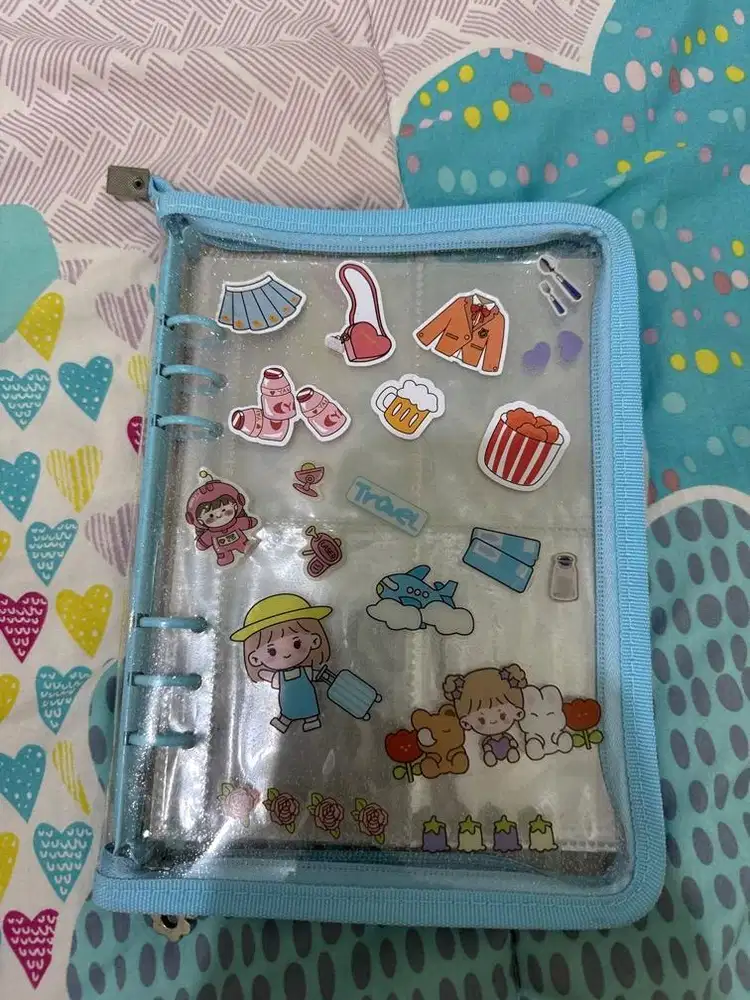 zipper binder photocard 6 ring