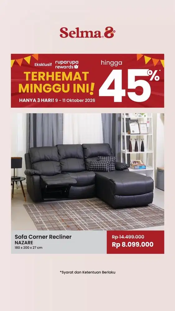SOFA L RECLINER