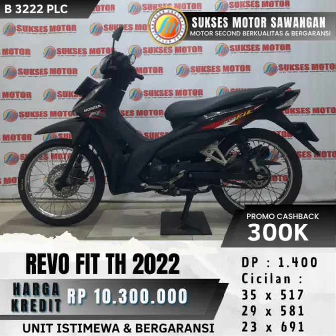 CASH KREDIT HONDA REVO FIT FI TH 2022 UNIT MULUS BERGARANSI MESIN