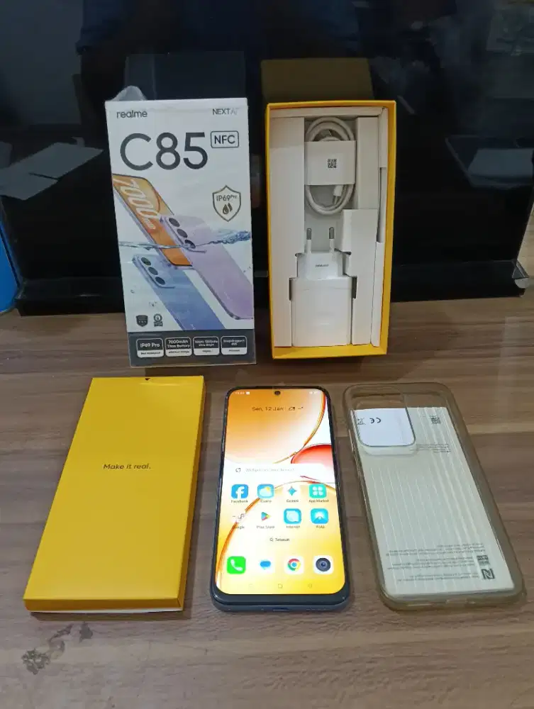 Realme C85 ram 8/256gb seken murah dan lengkap