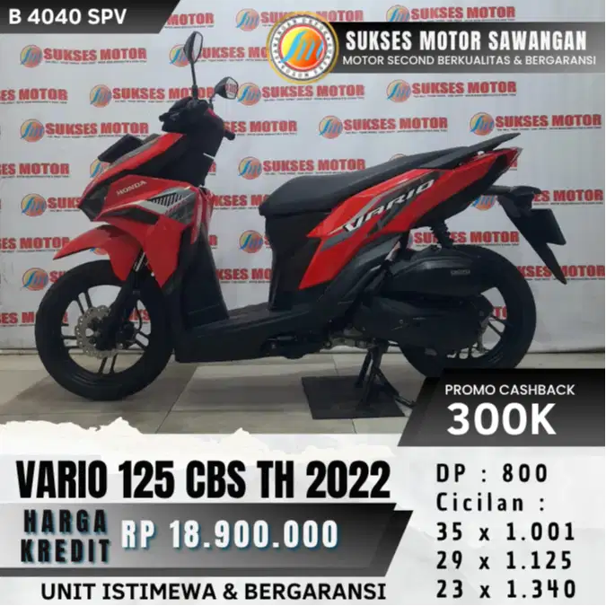 CASH KREDIT HONDA NEW VARIO 125 CBS TH 2022 GEN2 UNIT MULUS BERGARANSI