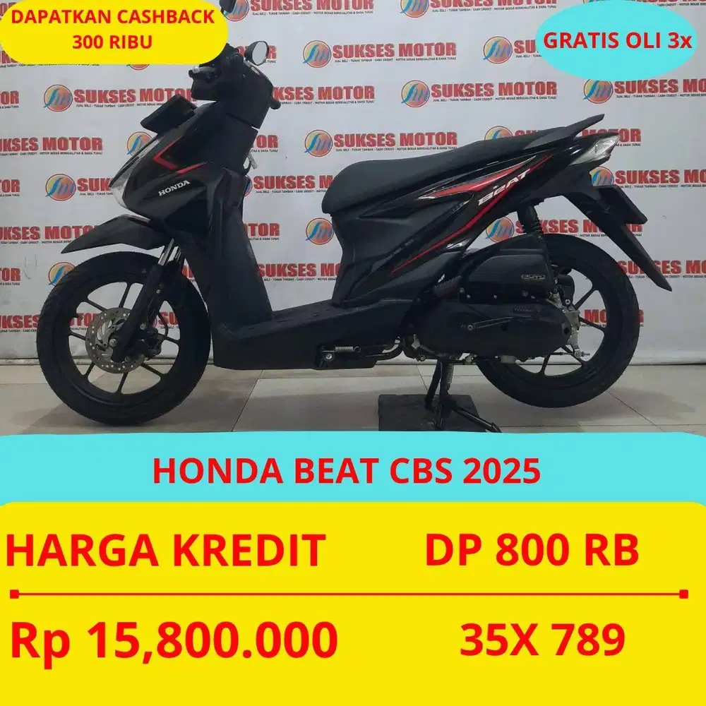 HONDA BEAT CBS 2025 DP MURAH 800 RIBU GUYSS