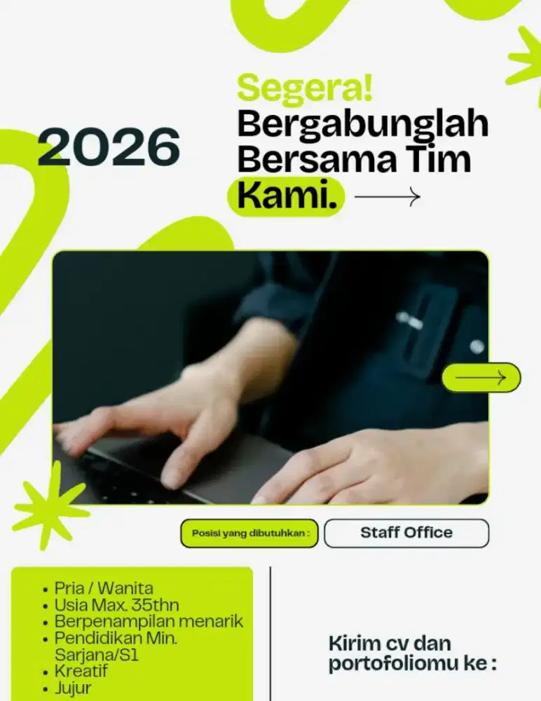 Lowongan Staff Kantor