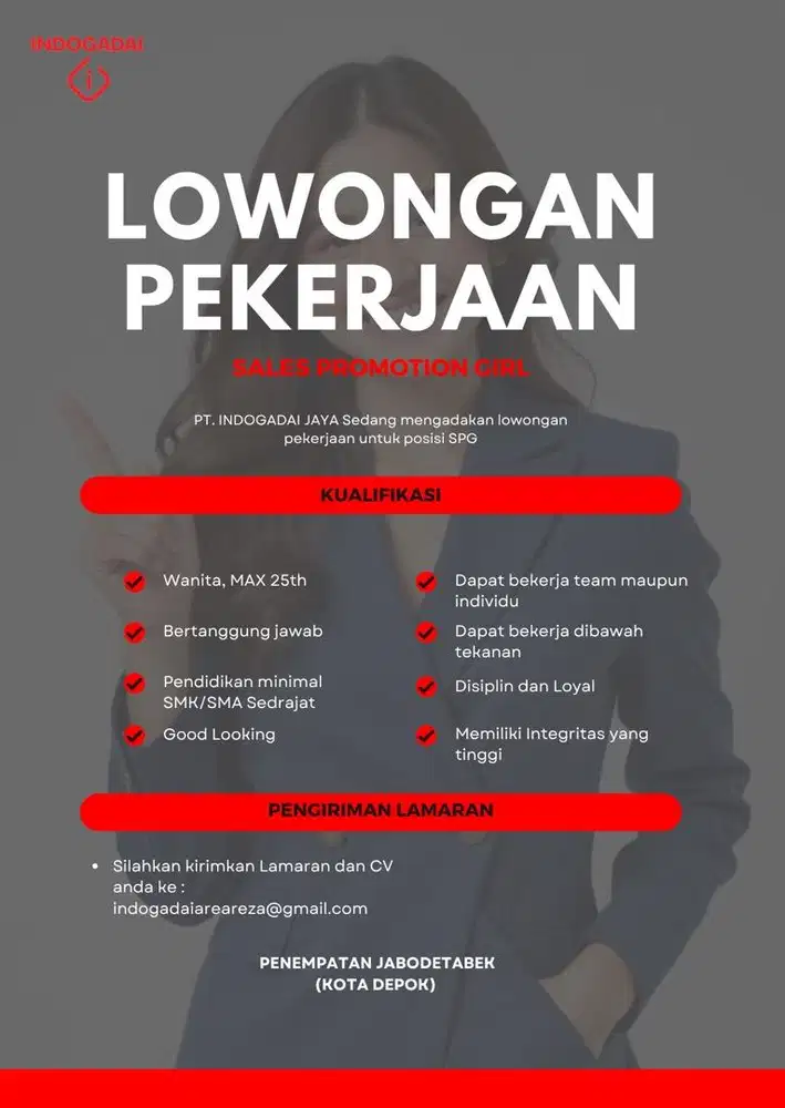 LOWONGAN KERJA SPG