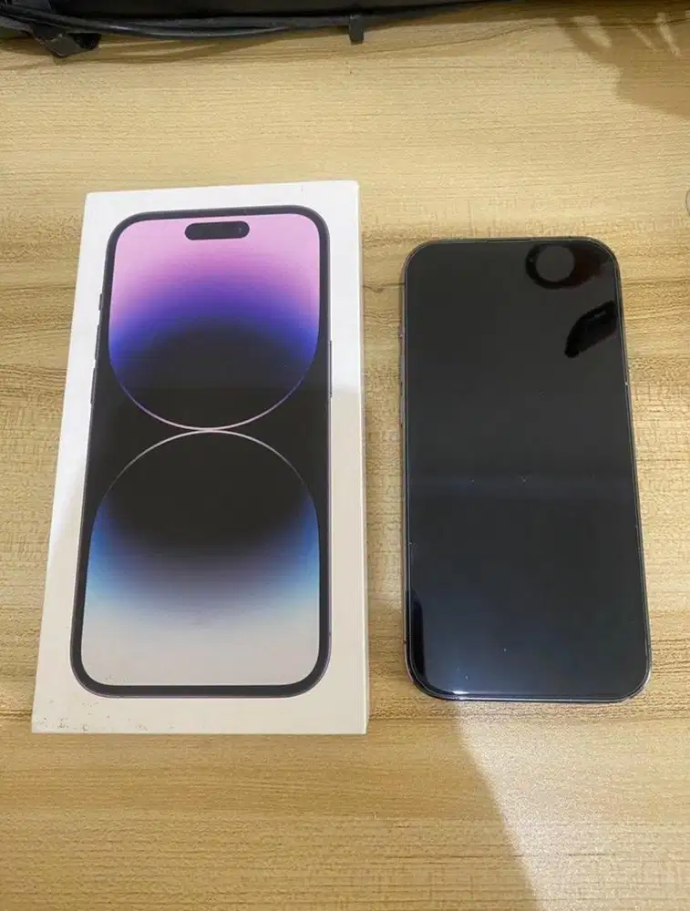 IPHONE 14 PRO 256GB EX IBOX FULLSET LENGKAP MULUS EX PEMAKAIAN CEWE