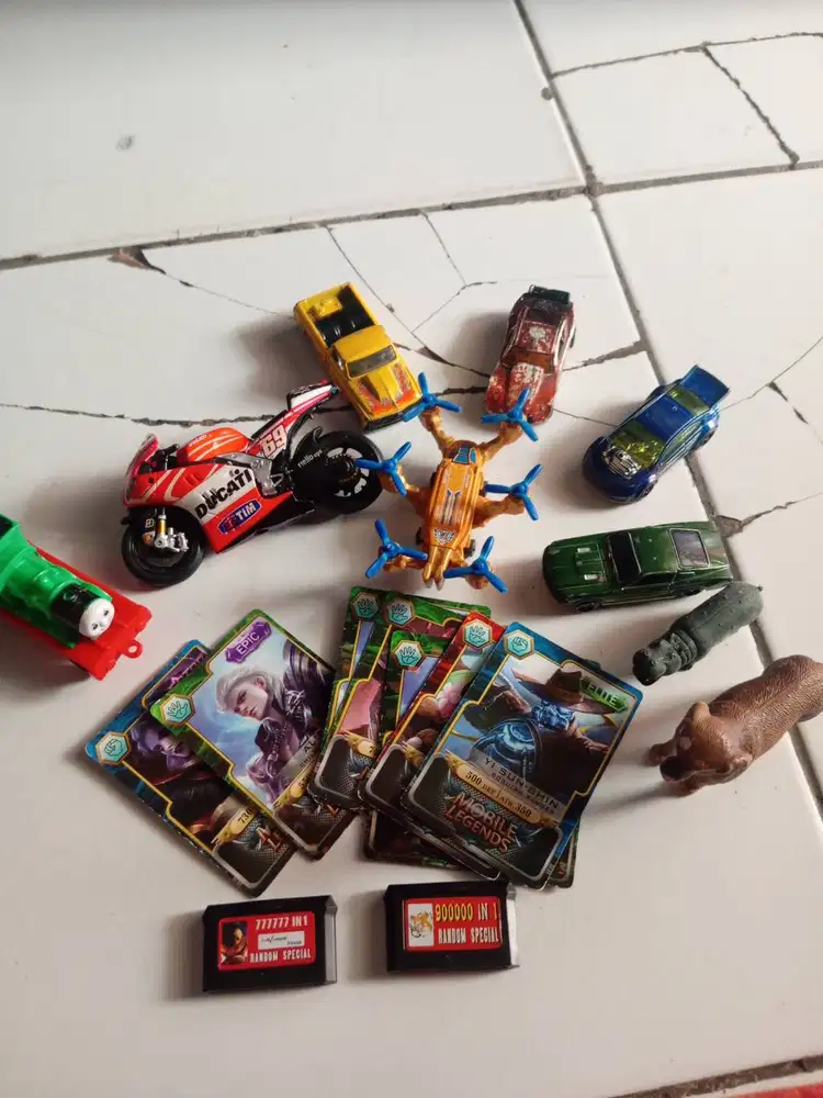 Paket Mainan Bekas + 2 kaset game jadulmainan jadul