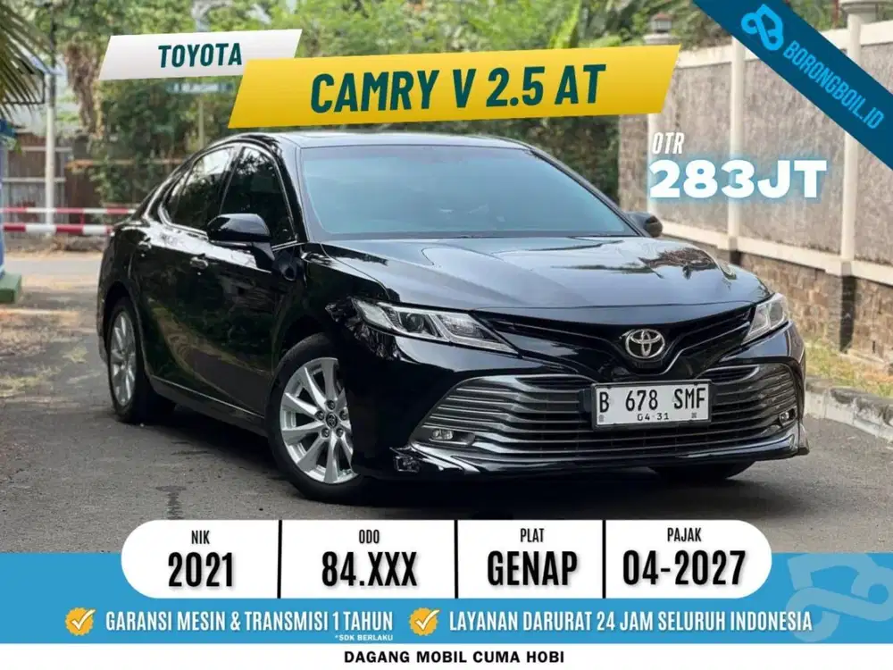TDP 7 JUTA TERMURAH || TOYOTA CAMRY 2.5 V AT 2021 HITAM