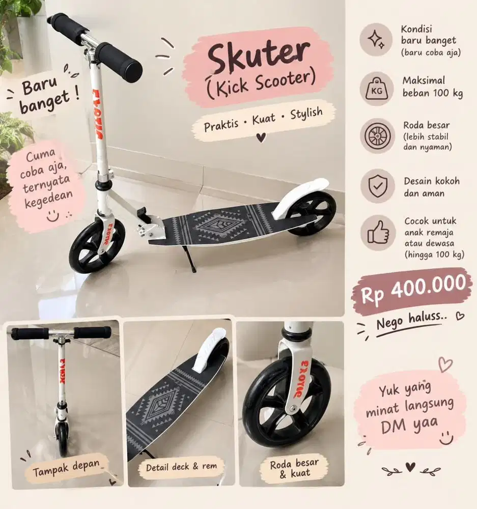 Jual scooter NEW mainan anak