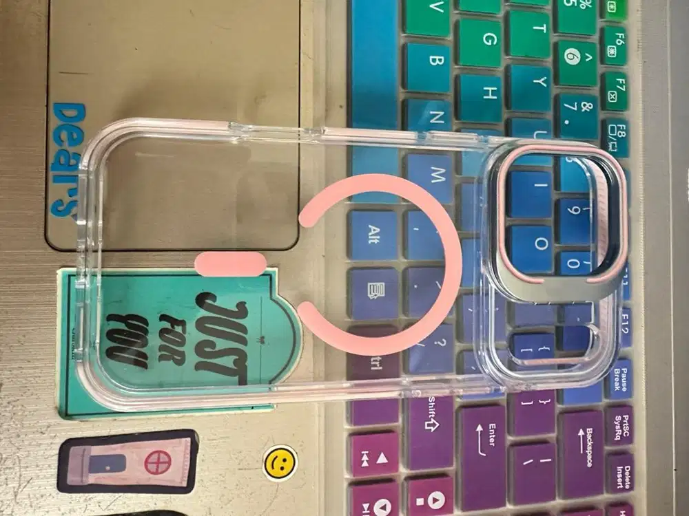 SOFT+HARD CASE IPHONE 17 PRO MAX MAGSAFE PINK LIKE NEW BAHAN PREMIUM