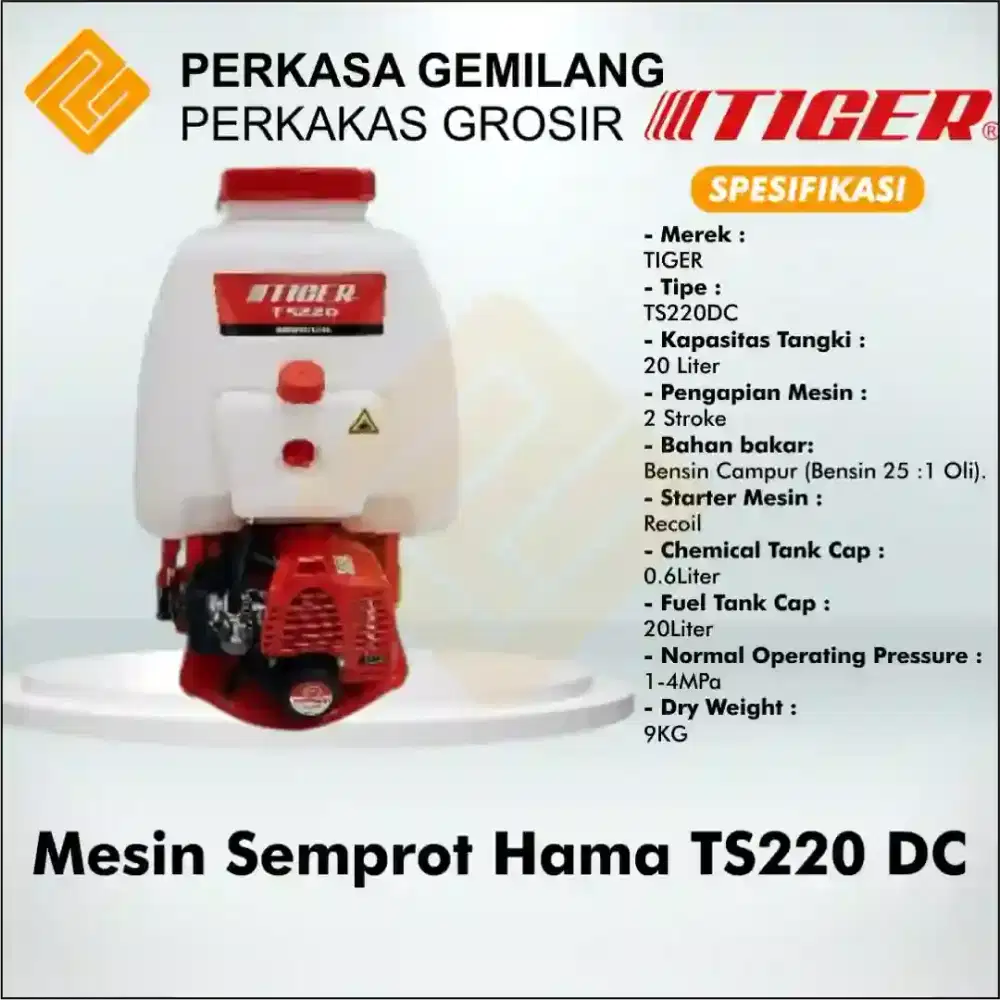 Mesin semprot hama Tiger TC220DC