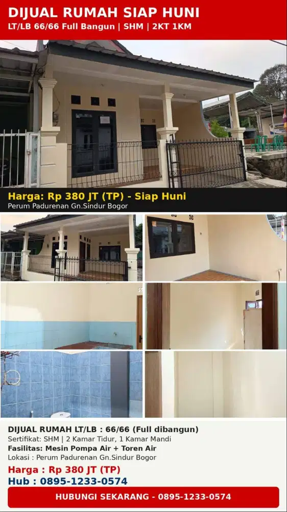 Dijual Rumah Siap Huni