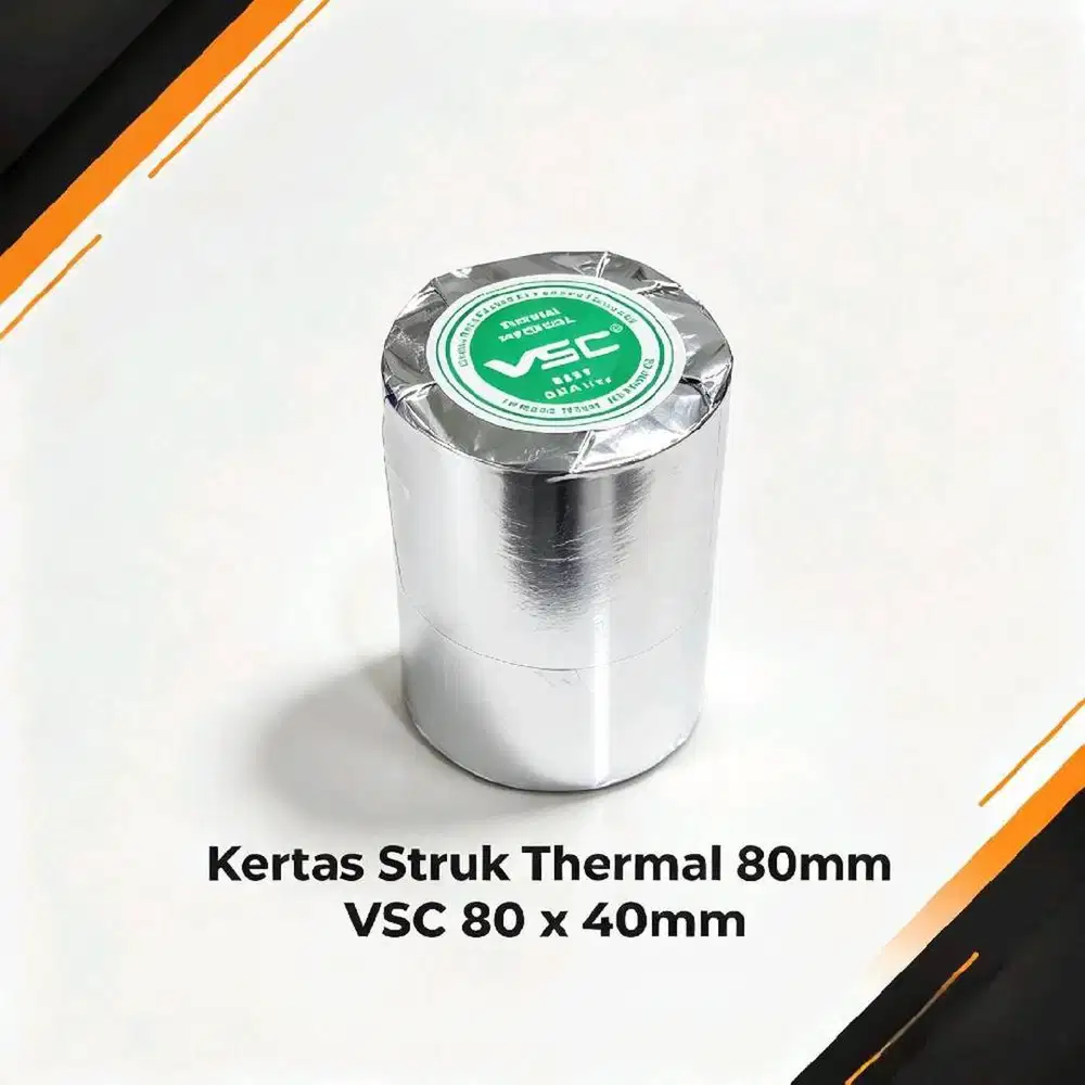 KERTAS STRUK THERMAL 80mm VSC 80 X 40mm PRINTER MOBILE 80MM