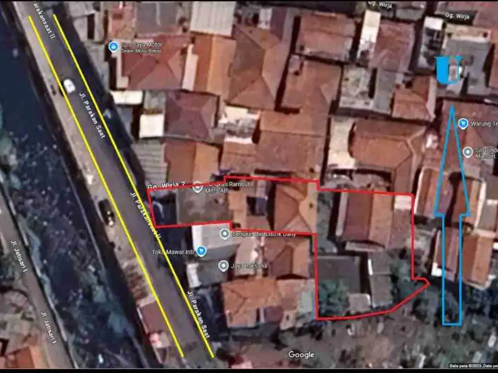 Jual Rumah dan Tanah cocok buat usaha parakan saat 50 mtr dr soekarno hatta