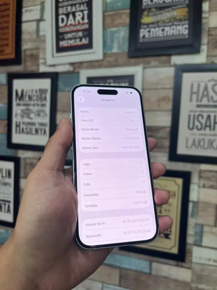 IPHONE 15 256 BLUE WIFI ONLY MURAH