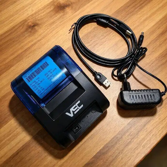 PRINTER THERMAL bluetooth VSC TM-58V 58MM USB garansi 1 tahun - Hitam