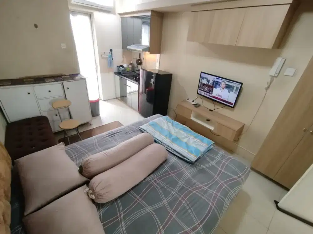 Sewa Apartemen Studio Furnished - Diatas Mall Bassura City - Minimal 3 Bulanan - Free IPL