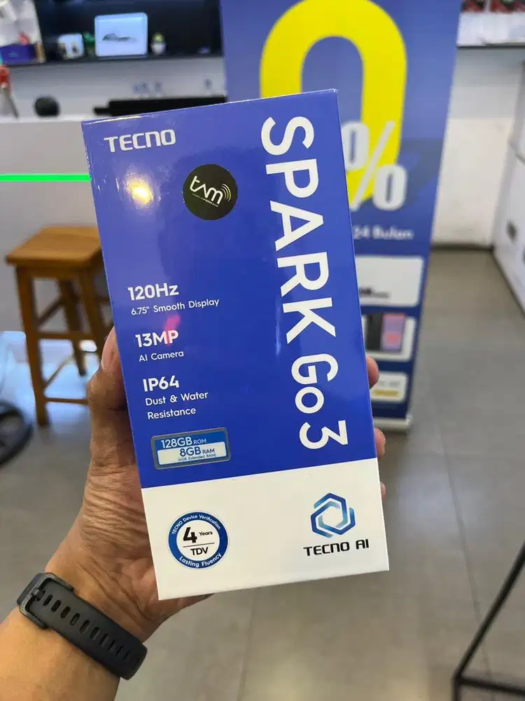 Promo! Tecno Spark 3 4/128GB, garansi resmi 1th
