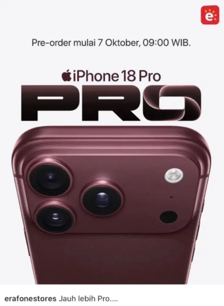 Pree Order iphone 18 pro/promax