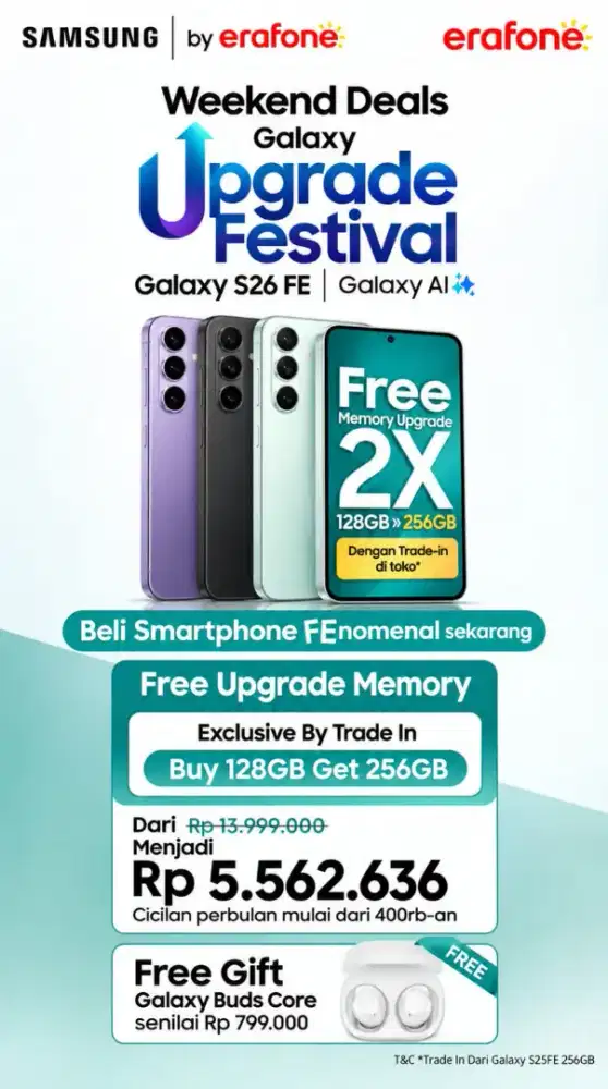 Promo S26FE mulai dari 5jtaan dengan tukar tambah