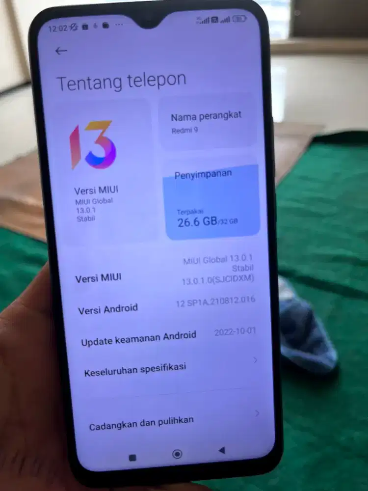 Redmi 9 RAM 3/32 gb