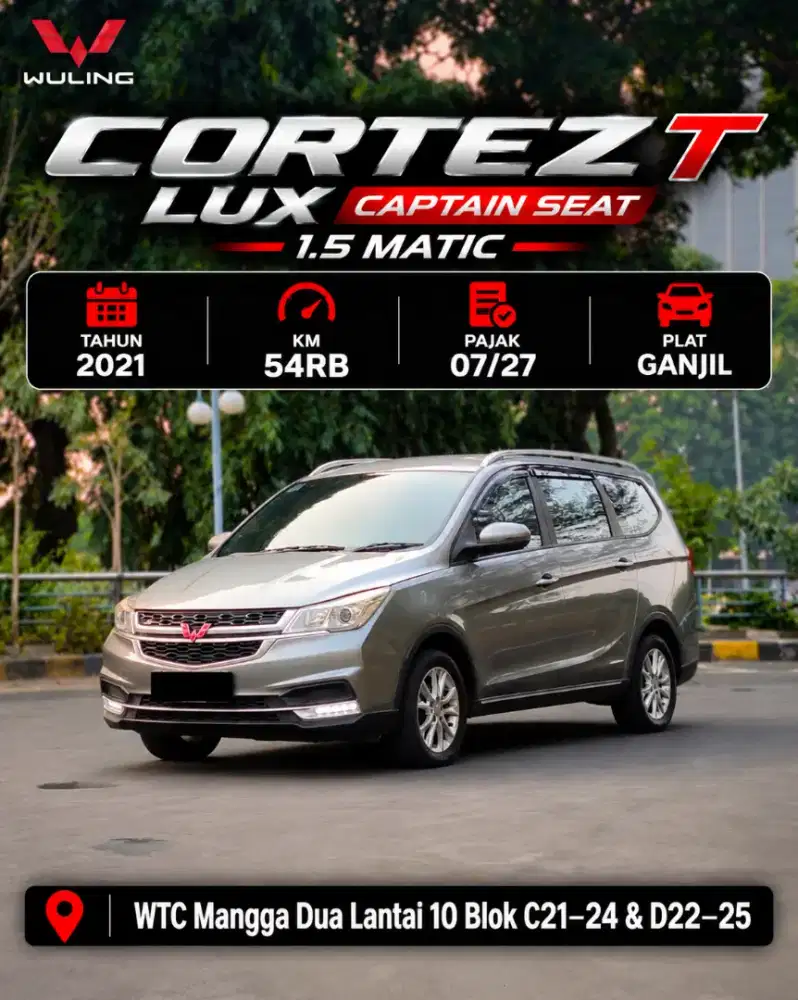 Wuling Cortez T LUX 1.5 matic captain seat 2021