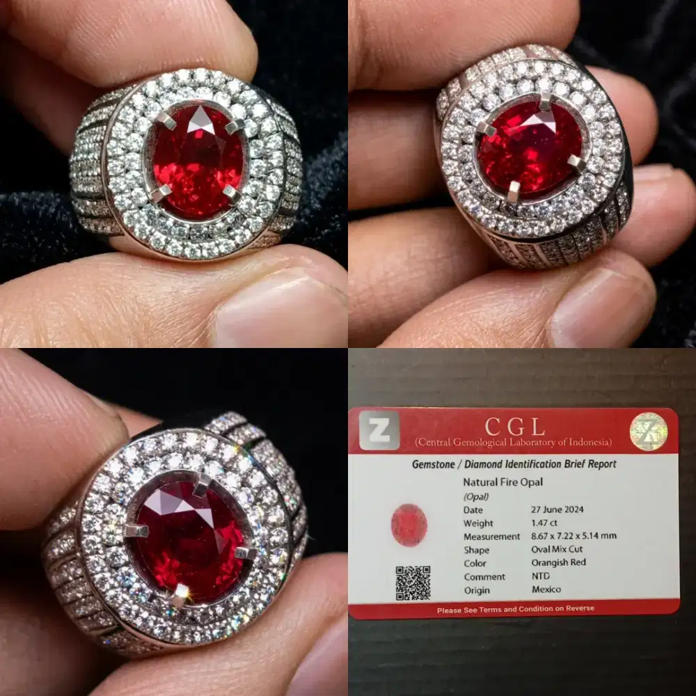 Batu F1re Opal NTD Mexico 1.4 ct memo CGL