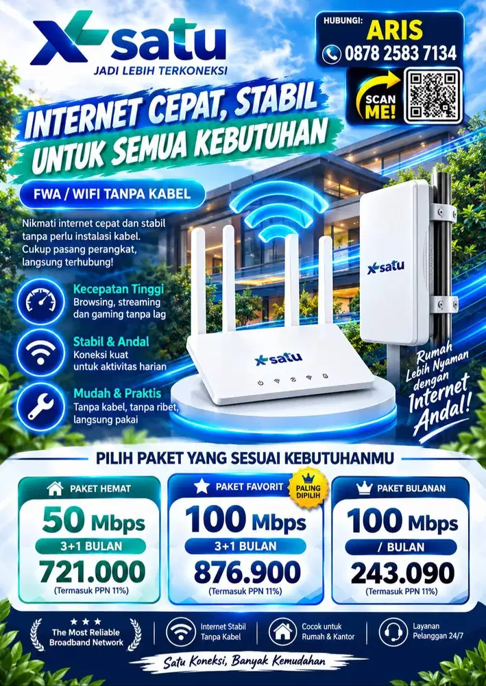 WiFi Super Ngebut Untuk Keluarga XL HOME