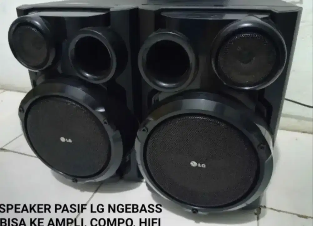 Speaker pasif LG 6 inch suara bass mantap colok ke ampli cod kranji